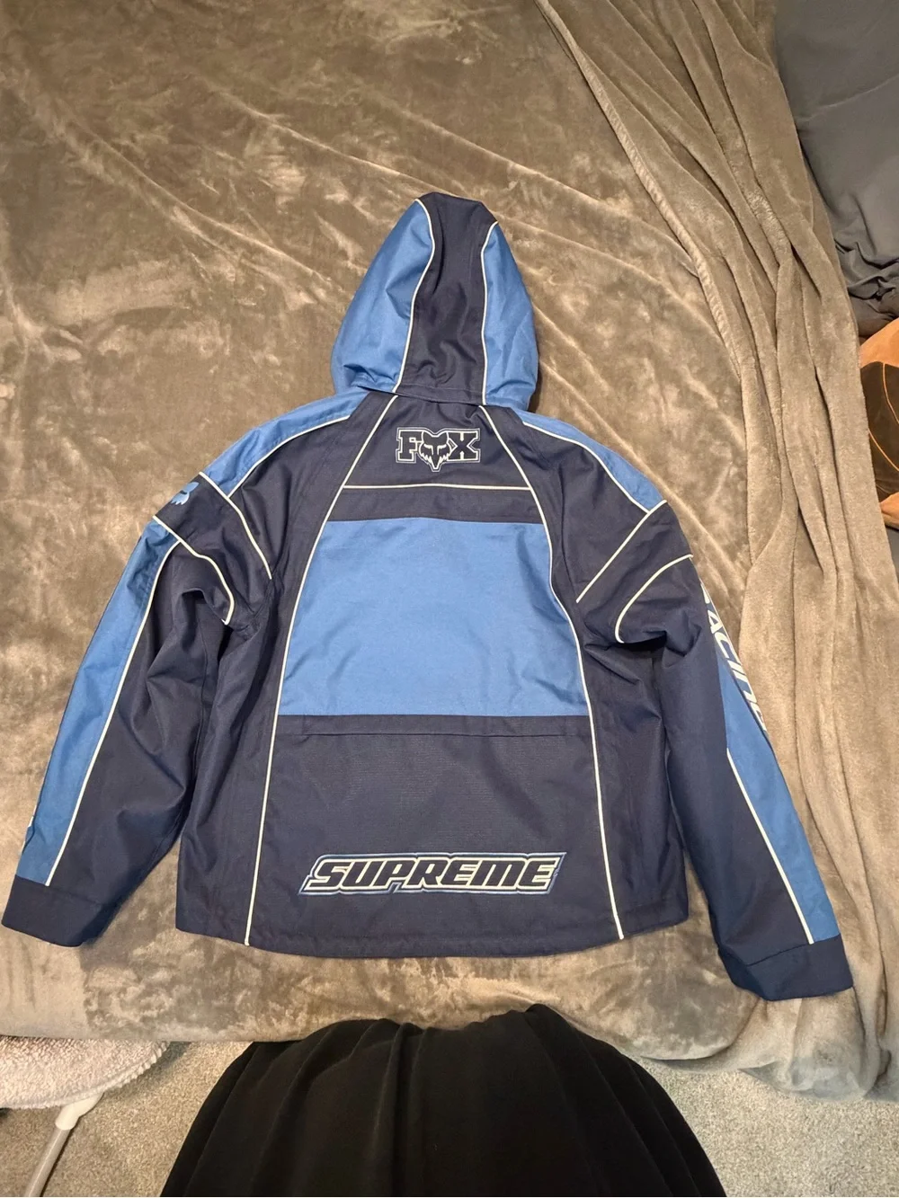 Supreme x Fox Racing Hooded Jacket Blue FW23